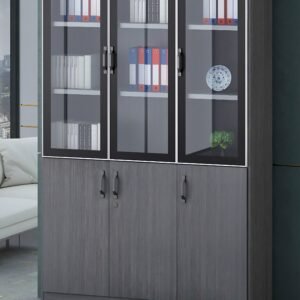 3 door bookshelf
