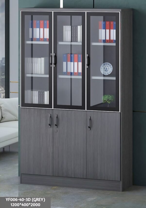 3 door bookshelf