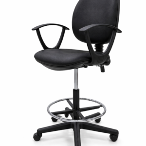 al aroodh high drafting chair reception counter cashier stool chrome foot ring black leatherette.png